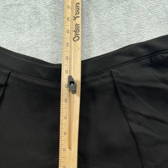 Wilt Pants Womens Large Black Crepe Draped Sheer Pockets Cropped Made in USA - Picture 8 of 16